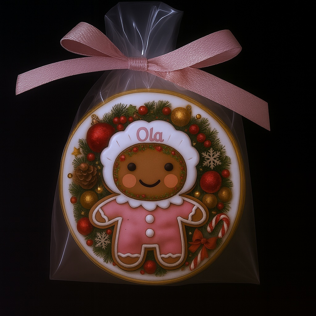 CIASTKO LUKROWANE MAMIK FAMILY OLA KOŁO ROZ.M RĘCZNIE ROBIONE